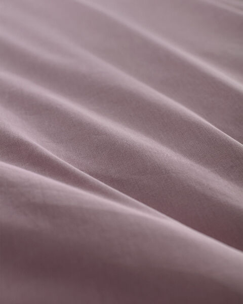 Manon Double 100% Cotton Ranforce Plain Duvet Cover - Light Plum - 5