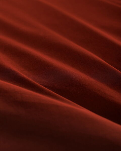 Manon King Size 100% Cotton Ranforce Plain Duvet Cover - Orange - 5