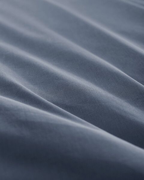 Manon King Size 100% Cotton Ranforce Plain Duvet Cover - Dark Blue - 5