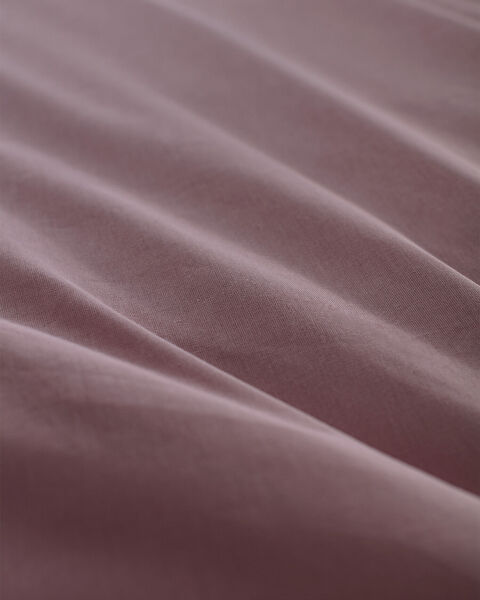 Manon King Size 100% Cotton Ranforce Plain Duvet Cover - Dusty Rose - 5