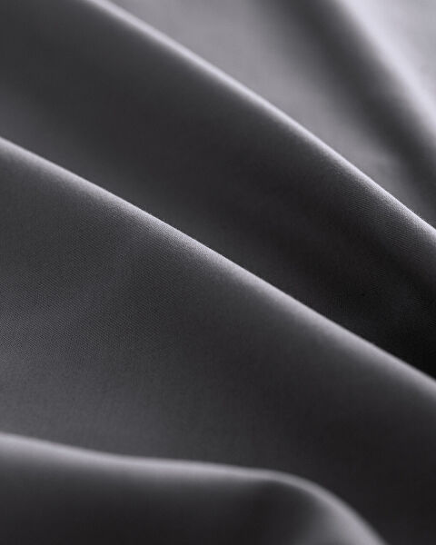 Housse de couette en satin 100 % coton pour très grand lit Ciel - Gris foncé - 3