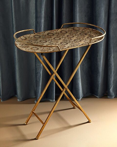 Abeline Metal Sehpa - Oval - 0