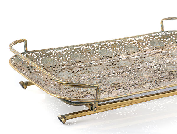 طاولة قهوة معدنية من بالبين - مستطيلة - 4