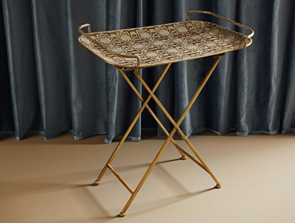 طاولة قهوة معدنية من بالبين - مستطيلة - 0