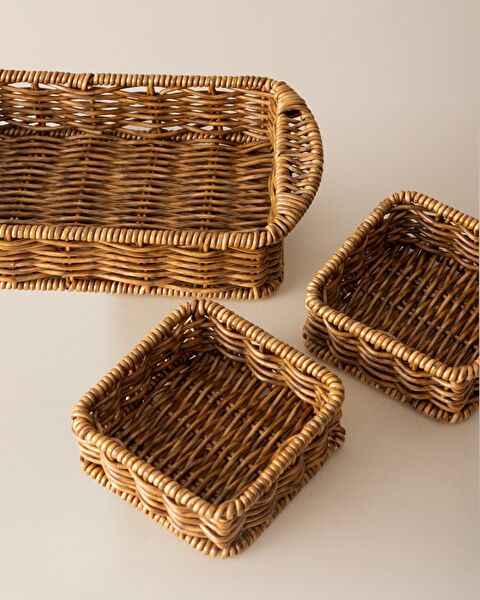 Noir Rattan Organiser - 2