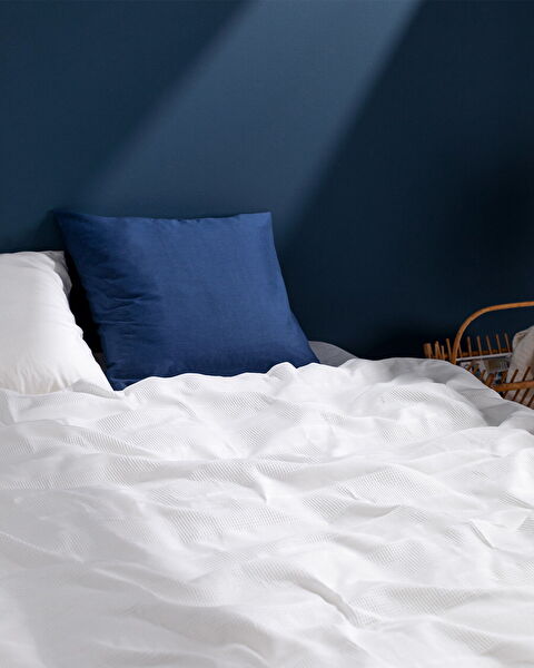 Brochet uni double cardé Mathilda - Blanc - 1