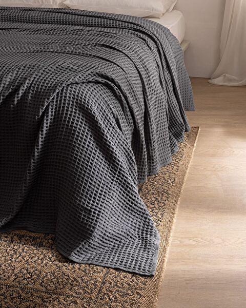 Avril Pamuklu Double Cotton Ecocell Luxury Pike - Anthracite - 2