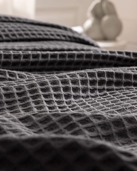 Avril Pamuklu Double Cotton Ecocell Luxury Pike - Anthracite - 4