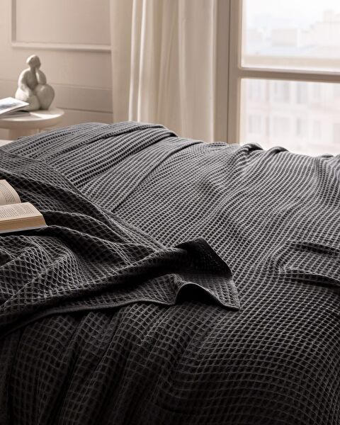 Avril Pamuklu Double Cotton Ecocell Luxury Pike - Anthracite - 3
