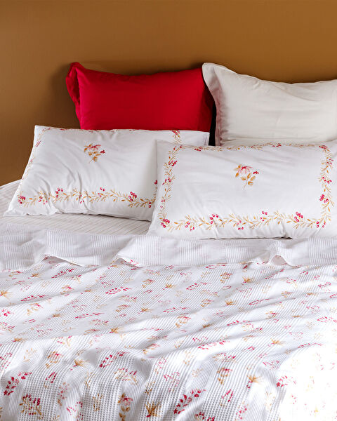 Silvie Double Carded Printed Pique Set - Powder - 1