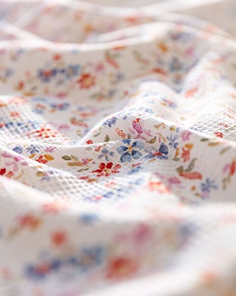 Squirre dubbel gekartelde piquéset met print - Kleurrijk - 2