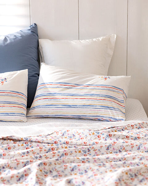 Squirre dubbel gekartelde piquéset met print - Kleurrijk - 1