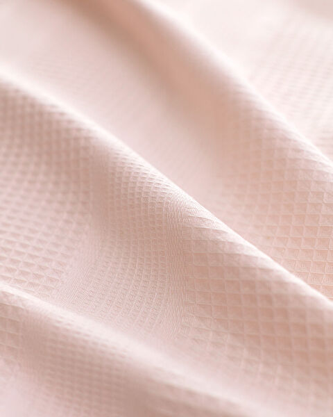 Ensemble piqué uni double 100 % coton cardé Mathilda - Poudre - 5