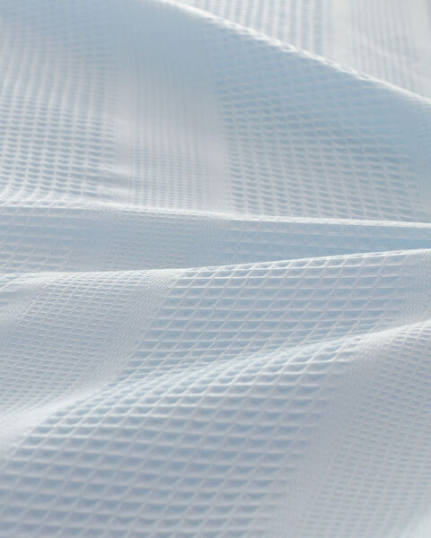 Mathilda dubbele 100% katoen gekaard effen piqué set - blauw - 7