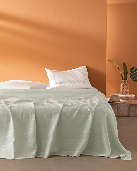 Mathilda Double Carded Plain Coverlet Set - 0