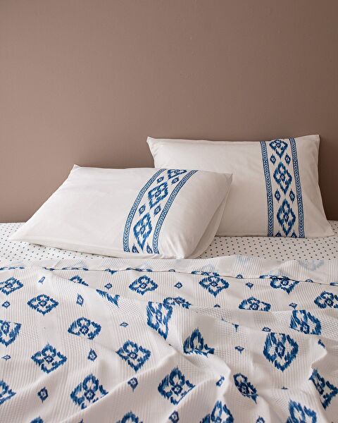 Ensemble piqué imprimé cardé Talon Double 100% coton - Bleu marine - 3