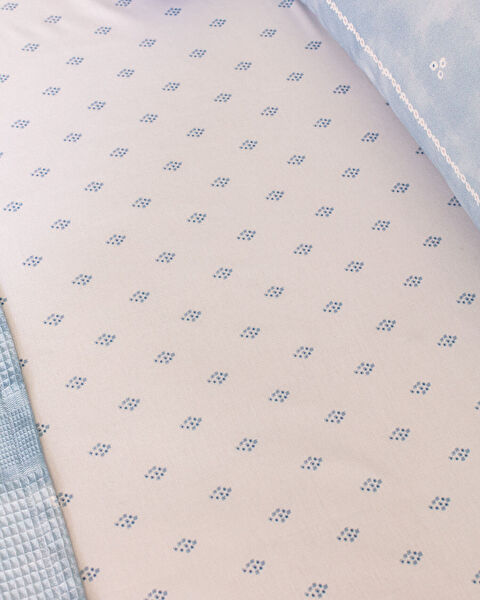 Lemien 100% katoenen dubbel gekartelde piquéset - blauw - 7