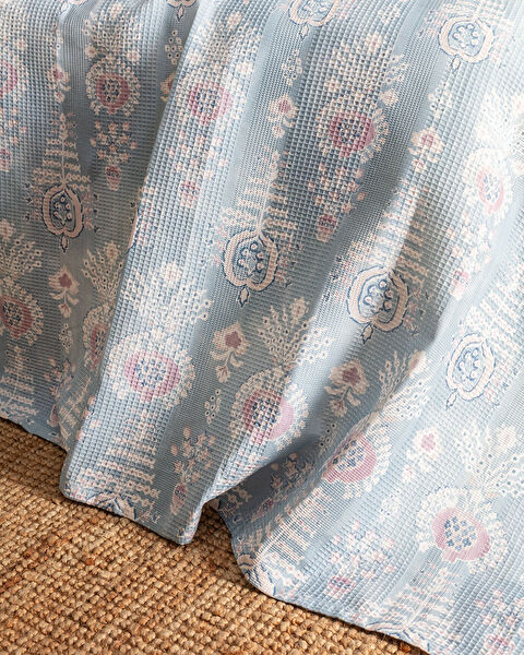 Lemien 100% katoenen dubbel gekartelde piquéset - blauw - 1