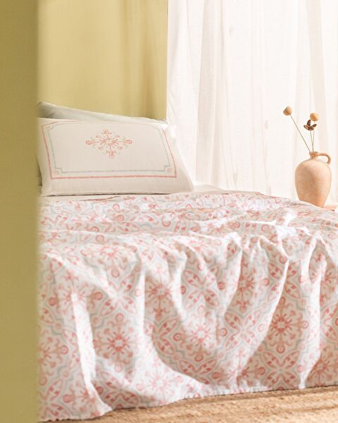 Ensemble piqué imprimé à double carte Adorlee - 1