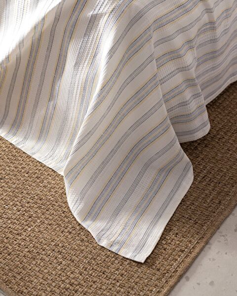 Avery Double Ecocell bedrucktes Piqué-Set – Blau/Gelb - 4