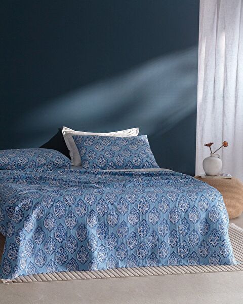 Searlas dubbele Ecocell bedrukte piquéset - 0