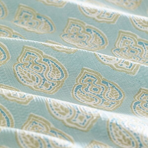 Ensemble Searlas en piqué double coton Ecocell imprimé - Vert menthe - 4