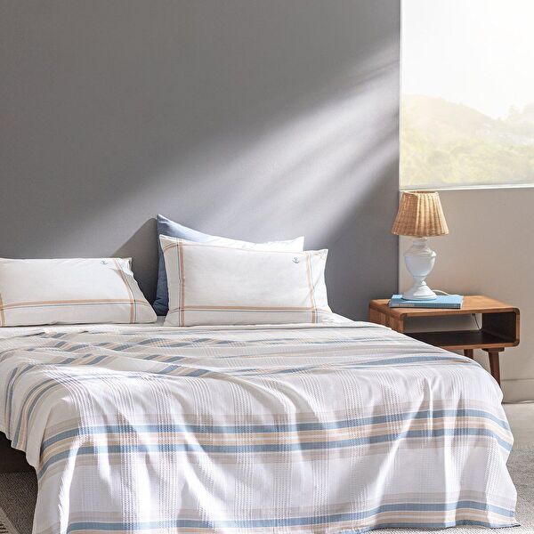 Patrice dubbele Ecocell bedrukte piquéset - 0