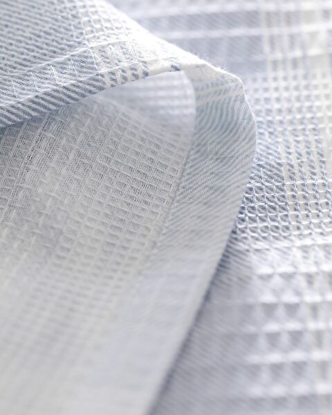 Edgard katoenen dubbele Ecocell bedrukte piquéset - blauw - 6