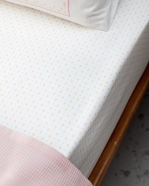 Mathilda Double Cotton Ecocell Plain Duvet Cover Set - Powder - 4