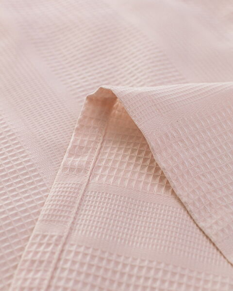 Mathilda Double Cotton Ecocell Plain Duvet Cover Set - Powder - 6