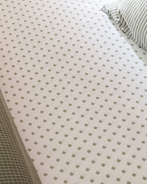 Mathilda Double Cotton Ecocell Plain Duvet Cover Set - Khaki - 4