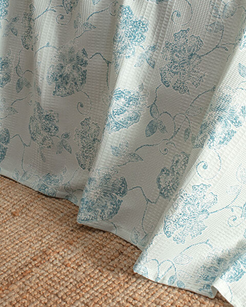 Ensemble piqué imprimé Berne en coton double Ecocell - Vert menthe - 2