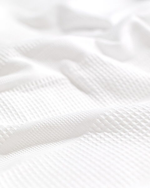 Mathilda King Size Karde Düz Pike - Beyaz - 2