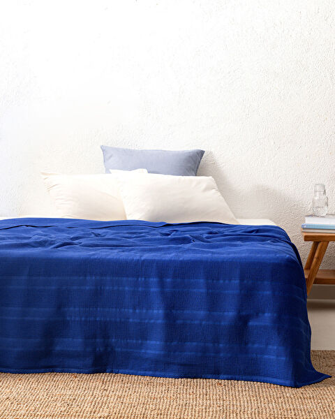 Mathilda King Size Carded Plain Piqué - Navy Blue - 0