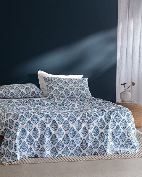 Searlas Ecocell Printed King Size Pique Set - 0