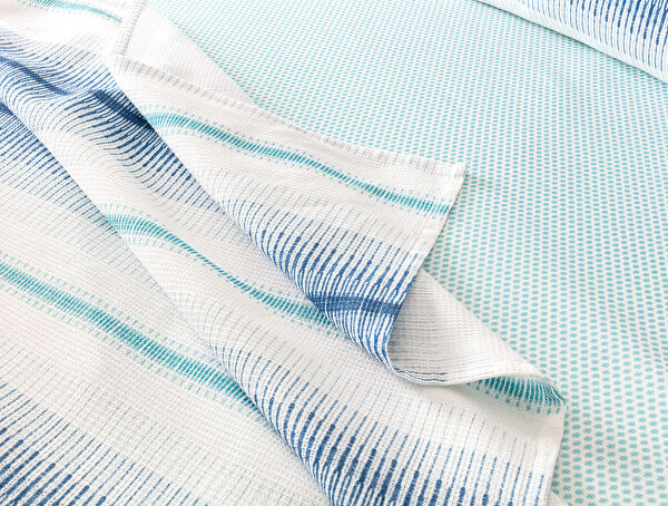 Delfin Single Printed Pique Set - 4