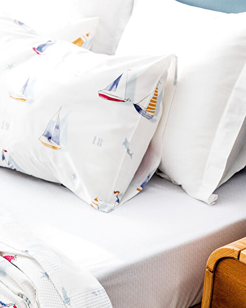 Majori Single Carded Printed Pique Set - White - 3