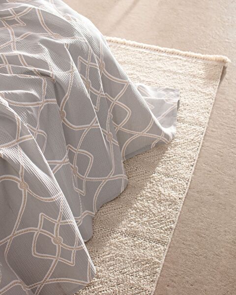 Fonte Single 100% Cotton Carded Printed Pique Set - Gray - 4