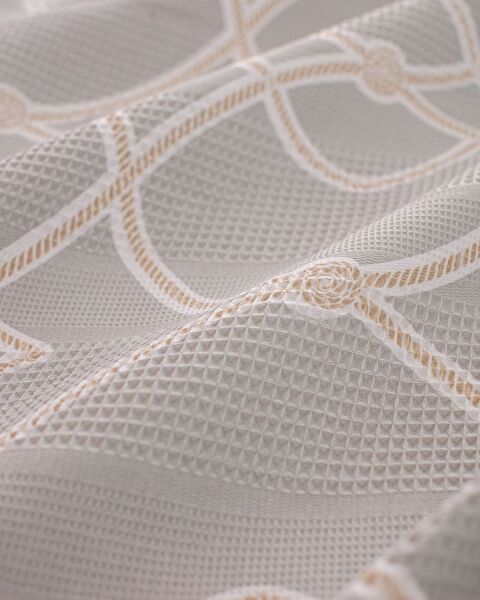 Fonte Single 100% Cotton Carded Printed Pique Set - Gray - 5