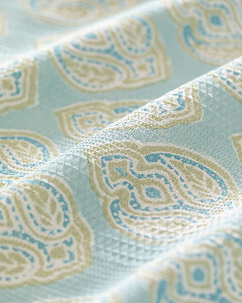 Searlas Single Cotton Ecocell Printed Pique Set - Mint Green - 5