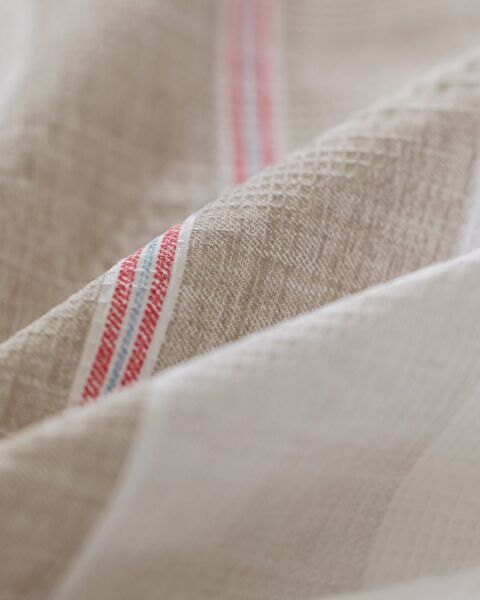 Henri Single Cotton Ecocell Printed Pique Set - Beige - 4