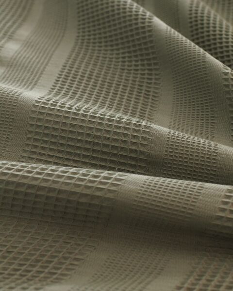 Mathilda Tek Kişilik Pamuklu Ecocell Düz Pike Takımı - Haki - 7