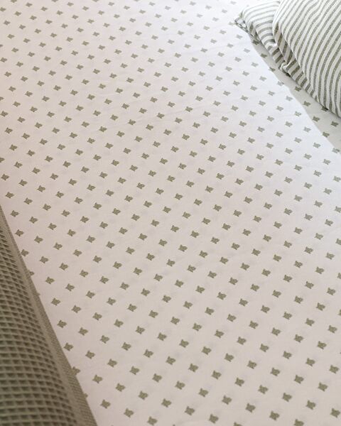 Mathilda Tek Kişilik Pamuklu Ecocell Düz Pike Takımı - Haki - 4