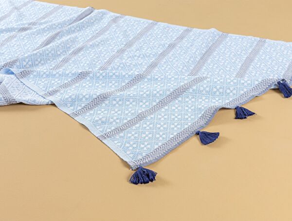 Alliance Jacquard Hamamdoek - Blauw/Grijs - 3