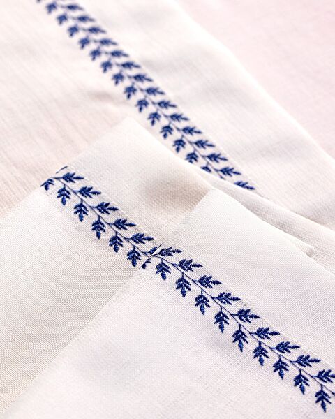 Tapis de Passage Moselle - Blanc/Bleu Marine - 3