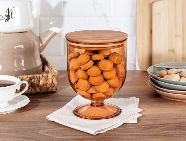 Conteneur de conservation Marion avec couvercle en bois 1600 ml - 0