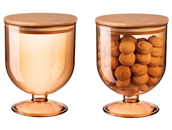 Conteneur de conservation Marion avec couvercle en bois 1600 ml - 3