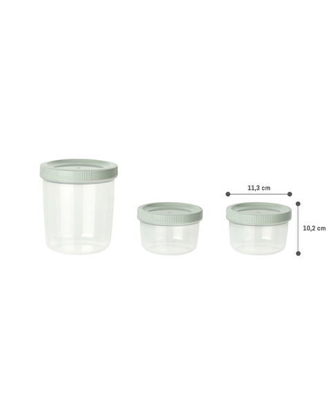 Contenant à collation Dieppe 3 pièces - 3