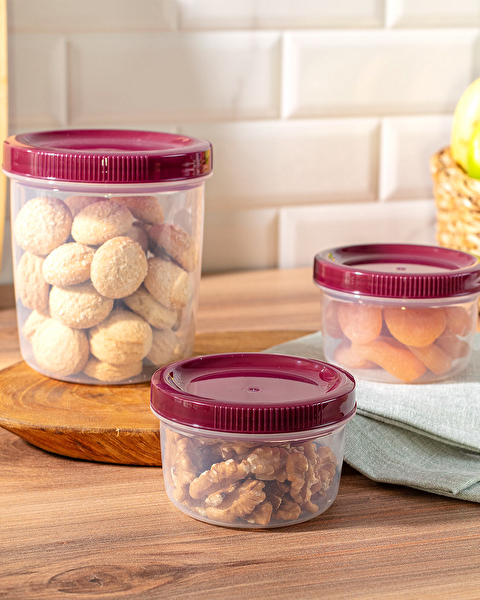 Contenant à collation Dieppe 3 pièces - 1