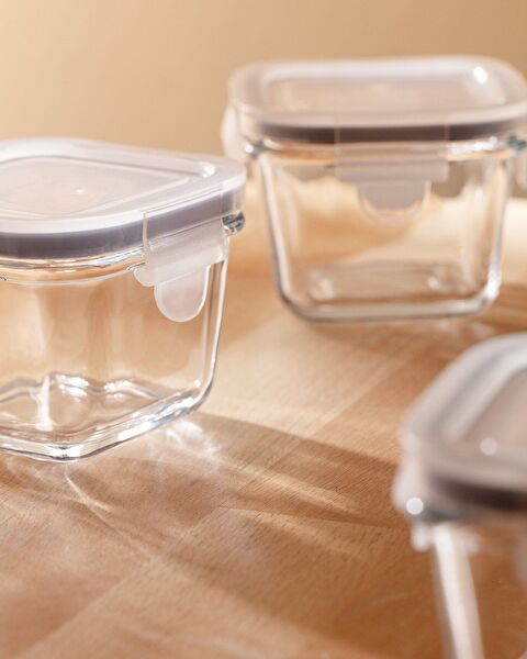 Mini Contenant Alimentaire Carré 3 Pièces Marle - 150ml - 1